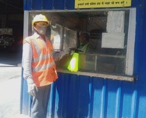 Ultratech-Cement-Company-sprays-sanitizer-in-factory-premises