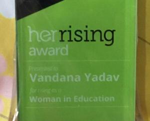 Vandana-named-a-Riser-in-the-field-of-Education