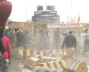 farmers-protest-Delhi-Haryana-border-police-farmer-clash