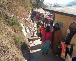 polling-held-in-Dharampur-development-block