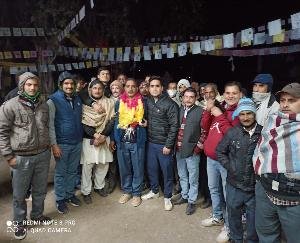 Krishna Dev Gautam became the head of Gram Panchayat Navgaon