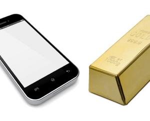 Mobile devices become expensive gold silver and copper cheaper
