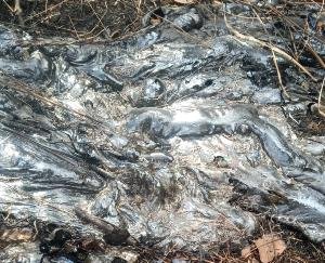 Explosion from under electric pole in Lafali Panchayat, Lawe-like substance
