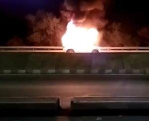 Painful extent occurred in Jharkhand, fire on moving car