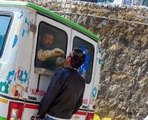 Health Department team performed corona test at Government Senior Secondary School, Dadlaghat