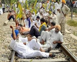 Rail stop movement of farmers today in protest against new agricultural laws