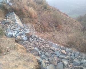 Construction work is not being done properly on Sahl Garlog road