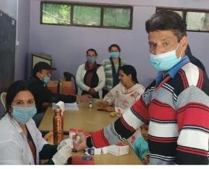 ग्राम पंचायत चण्डी, बरोटीवाला तथा जाबली में 244 व्यक्तियों की एनीमिया जांच