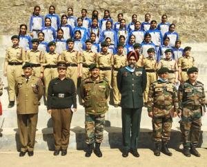 National cadet corps annual inspection in gurukul school