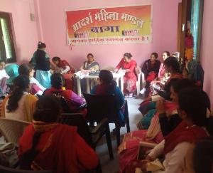 Women's Day celebrated in the building of Adarsh ​​Mahila Mandal Baga, Dadlaghat