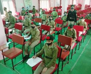 25 NCC cadets of BL School Kunihar gave the exam for