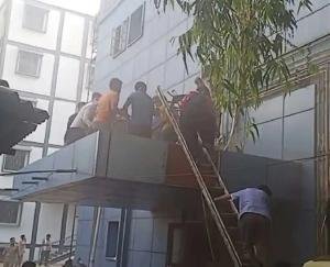 Fire in ICU of Cardiology Hospital